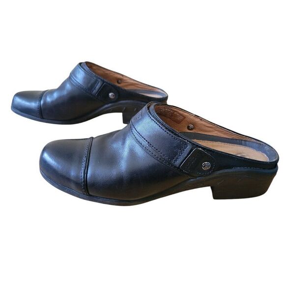 Ariat Womens Black Leather Clogs (Size 9B) - Picture 3 of 9